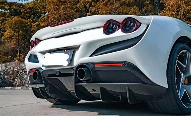 Upgrade Facelift N Body Kit Carbon Fiber Front Lip Rear Diffuser Spoiler Side Skirts Fenders Vents for  F8 Bodykit